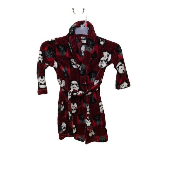 STAR Wars Robe Tie at Waist  Flame Resistant  XSmall(4-5) Red/White /Black Polye - Picture 1 of 3